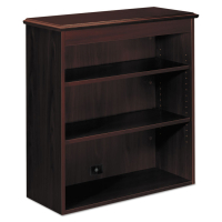 HON 94000 Series 36" W 3-Shelf Bookcase Hutch, Mahogany