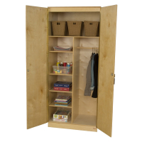 Wood Designs Childrens Classroom 3-Shelf Wardrobe Storage, Adjustable