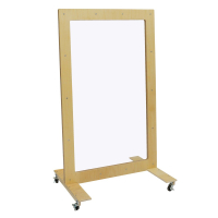 Wood Designs 36" W x 60" H Clear Polycarbonate Mobile Room Divider