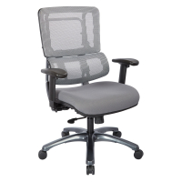 Office Star Pro X996 Mesh High-Back Managers Chair, Grey/Titanium