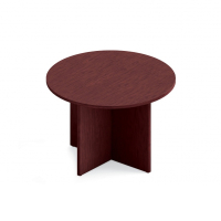 Global 42" Round Conference Table, Mahogany