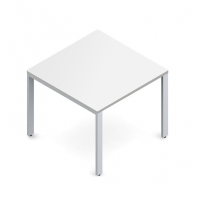 Global Princeton 36" W x 36" D Square Utility Table, White