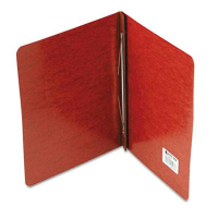 Acco 3" Capacity 8-1/2" x 11" Prong Clip Pressboard Reinforced Hinge Report Cover, Red
