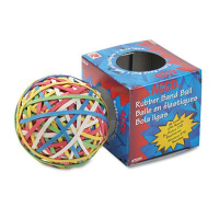 Acco Rubber Band Ball, Assorted Colors