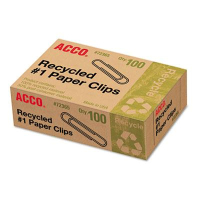 Acco No. 1 Recycled Paper Clips, 1000-Paper Clips