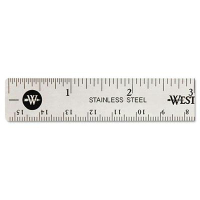 Westcott 6" Stainless Steel Ruler