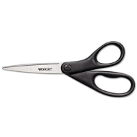 Westcott Design Line Stainless Steel Scissors, 8" Length, Metallic Black