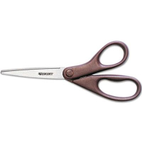 Westcott Design Line Stainless Steel Scissors, 8" Length, Metallic Burgundy