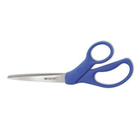 Westcott Preferred Line Stainless Steel Scissors, 8" Length, Bent, Blue