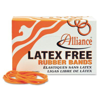 Alliance 3-1/2" x 1/8" Size #33 Non-Latex Orange Rubber Bands, 850/Box
