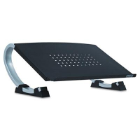 Allsop 6" H Redmond Adjustable Curve Notebook Stand, Black/Silver