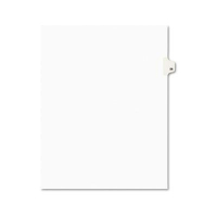 Avery Preprinted "56" Tab Letter Dividers, White, 25/Pack