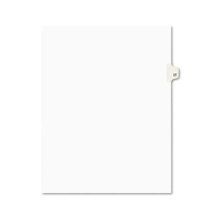 Avery Preprinted "57" Tab Letter Dividers, White, 25/Pack