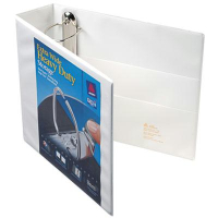 Avery 3" Capacity 8-1/2" x 11" Extra-Wide EZD Ring One Touch View Binder, White