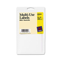Avery 7/8" x 5/8" Removable Multi-Use Labels, White, 1000/Pack