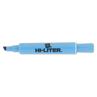 Hi-Liter Chisel Tip Desk Highlighter, Light Blue, 12-Pack