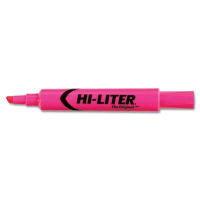 Hi-Liter Chisel Tip Desk Highlighter, Fluorescent Pink, 12-Pack