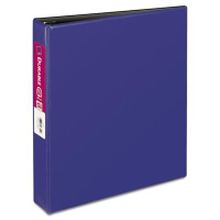 Avery 1-1/2" Capacity 8-1/2" x 11" Slant Ring Durable Non-View Binder, Blue