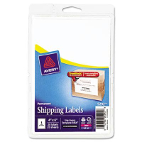 Avery 4" x 6" Laser & Inkjet Printer Internet Shipping Labels, White, 20/Pack