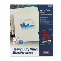 Avery 8-1/2" x 11" Top-Load Heavy Gauge Clear Vinyl Sheet Protectors, 100/Box