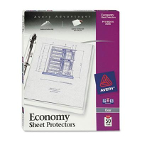 Avery 8-1/2" x 11" Top-Load Clear Poly Sheet Protectors, 50/Box