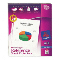 Avery 8-1/2" x 11" Top-Load Non-Glare Poly Sheet Protectors, 50/Box