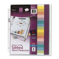 Avery 8-1/2" x 11" 8-Tab Top-Load Clear Sheet Protector