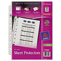 Avery 5-1/2" x 8-1/2" Top-Load Heavyweight Mini Sheet Protectors, 25/Pack