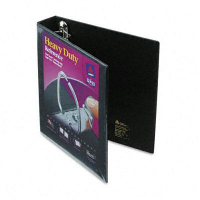 Avery 1-1/2" Capacity 8-1/2" x 11" EZD Ring One Touch View Binder, Black