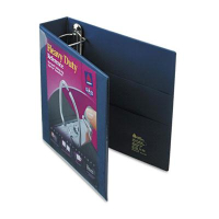 Avery 2" Capacity 8-1/2" x 11" EZD Ring One Touch View Binder, Navy Blue