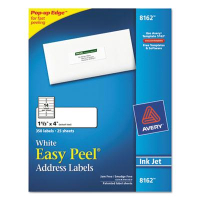 Avery 4" x 1-1/3" Easy Peel Inkjet Address Labels, White, 350/Pack