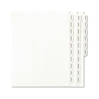 Avery A-Z Allstate 26-Tab Letter Dividers, White, 1 Set