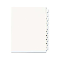 Avery I-X Allstate 10-Tab Letter Dividers, White, 1 Set