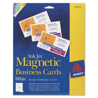 Avery 3-1/2" x 2", 30-Cards, Magnetic Card Stock