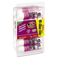 Avery .26 oz Permanent Glue Sticks, Purple Application, 18/Pack
