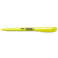 BIC Brite Liner Chisel Tip Highlighter, Yellow, 12-Pack