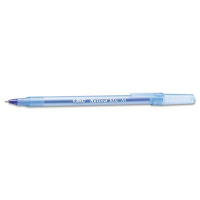 BIC Round Stic 1 mm Medium Stick Ballpoint Pens, Blue, 60-Pack