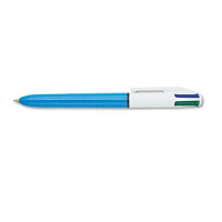 BIC 4-Color 1 mm Medium Retractable Ballpoint Pen, Assorted
