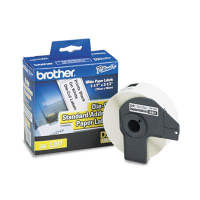 Brother DK1201 Die-Cut 1-1/7" x 3-1/2" Paper Address Label Roll, White, 400/Roll
