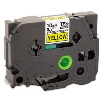 Brother P-Touch TZES641 TZe Series 3/4" x 26.2 ft. Labeling Tape, Black on Yellow