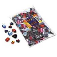 Chenille Kraft 1 lb Acrylic Gemstones Classroom Pack, Assorted Colors/Sizes