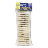 Creativity Street 3-3/8" Wood Spring Clothespins, 50 Clothespins/Pack