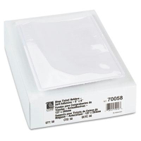 C-Line 5" x 8" Self-Adhesive Poly Shop Ticket Holder, 50/Box