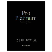 Canon Pro Platinum 8-1/2" X 11", 80lb, 20-Sheets, High-Gloss Photo Paper