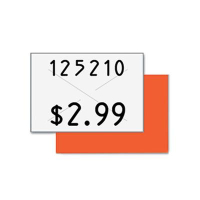 Garvey 5/8" x 13/16" Two-Line Pricemarker Labels, White, 3000/Box