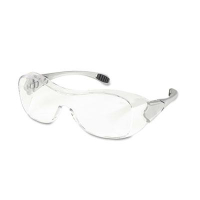 MCR Safety Crews Law Over the Glasses Safety Glasses Steel Frame with Clear Anti-Fog Lens