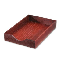 Carver 2-1/4" H Hardwood Stackable Legal Tray, Mahogany