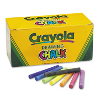 Crayola Colored 3-3/16" Drawing Chalk, Assorted, 144-Sticks