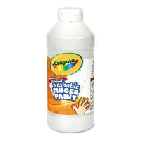Crayola 16 oz Washable Fingerpaint Bottle, White