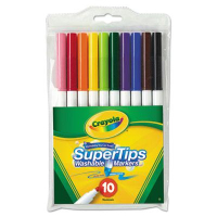 Crayola Washable Super Tip Marker, Assorted, 10-Pack